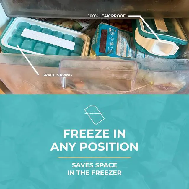 Alt view image 4 of 6 - POP 2.0 2024: Make And Serve Ice Without Ever Touching The Ice | The Sanitary Silicone Ice Cube Tray for Freezer | Patented Ice Trays for Freezer | This Ice Cube Maker Makes 18 Cubes