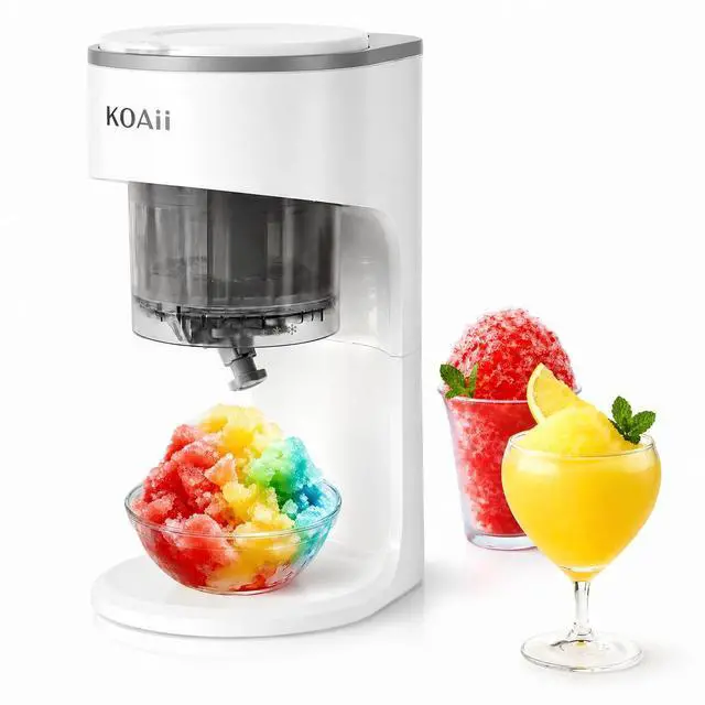 Main image of Snow Cone Machine, Electric Shaved Ice Maker with 5 Reusable Ice Mold Cups, Countertop Ice Shaver Machine for Kids & Family, Adjustable Texture for Slushies, Frozen Drinks & Parties