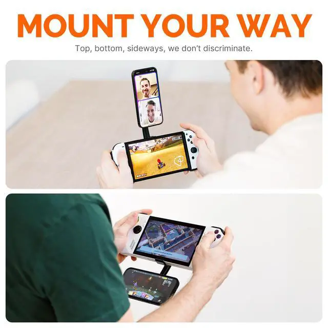 Alt view image 7 of 7 - Phone Mount Console Bundle for Steam Deck | Easily Connect Any iPhone or Android Using Our Phone Mount | Case Friendly Steam Deck Accessories | Deckmate