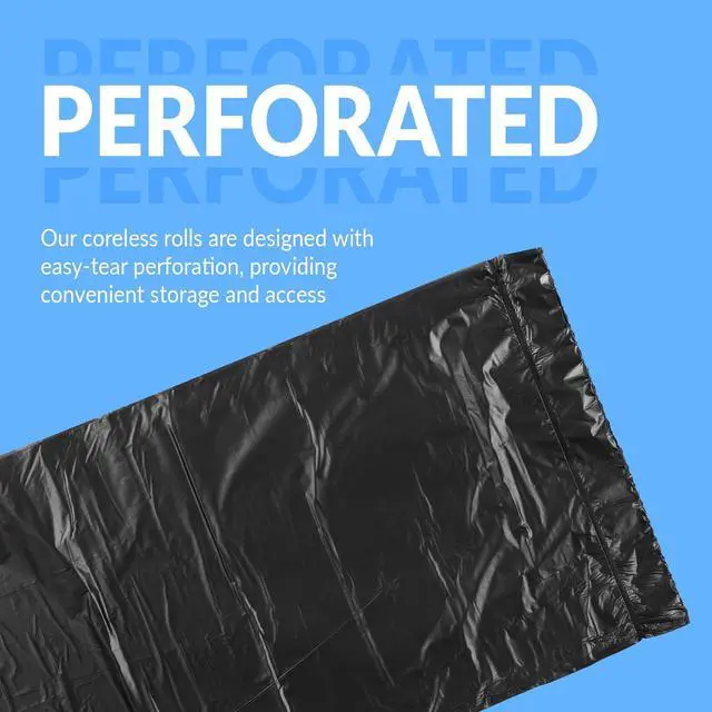Alt view image 4 of 7 - 40 to 45 Trash Bags Heavy Duty | 50 Trash Bags | Super Sizeable for Serious Garbage Cleanup (Black)