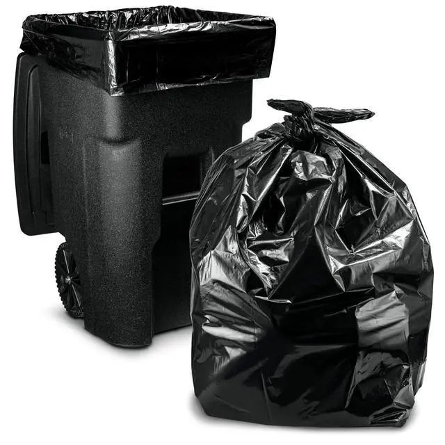 Alt view image 7 of 7 - 95 Gallon Contractor Garbage Bags - 2 Mil Extra Heavy Duty Trash Bags - 96-100 Gallon Trash Can Liners, Industrial Trash Bags with Ties - 25 Count