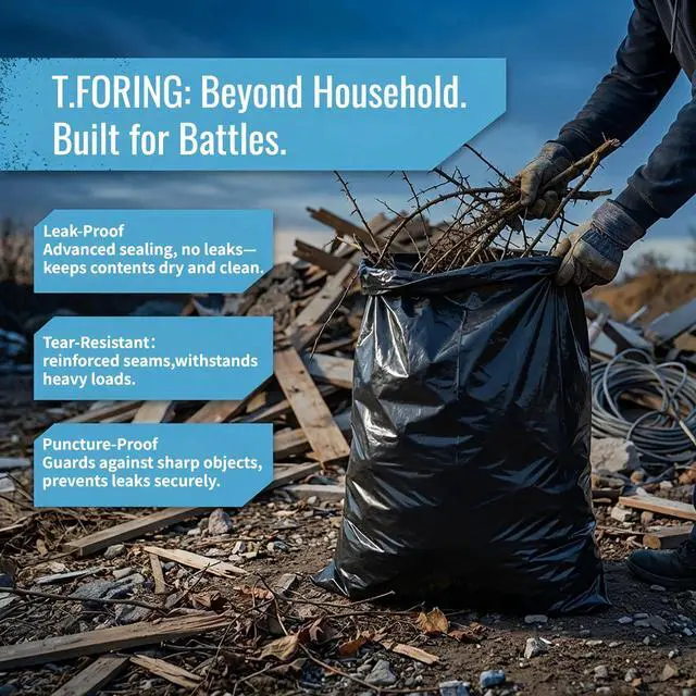 Alt view image 6 of 7 - 40-45 Gallon Trash Bags Heavy Duty,1.6 Mil,39'' x 47'',100 Count