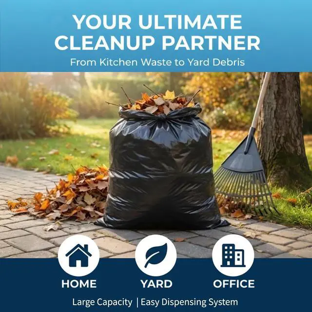 Alt view image 7 of 7 - 40-45 Gallon Trash Bags Heavy Duty,1.6 Mil,39'' x 47'',100 Count