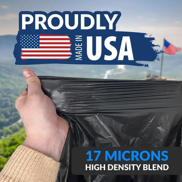 Alt view image 5 of 7 - 55-60 Gallon Trash Bags Heavy Duty | 150 Trash Bags with Ties | Super Sizeable, Black, Serious Garbage Cleanup