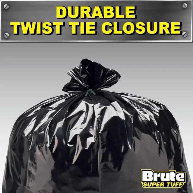 Alt view image 3 of 6 - Heavy Duty 2.2 MIL Contractor Bags, Extra Large Trash Bags, Twist Tie Closure, Black, 55 Gallon, 15 Count