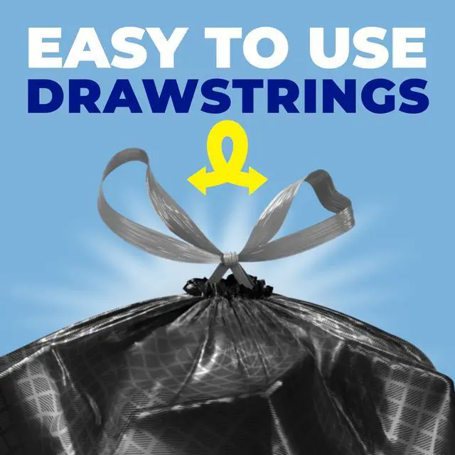 Alt view image 6 of 7 - Ultra Strong Signature Scents 13 Gallon Trash Bags, Fresh Clean Breeze Scent, Tall Kitchen Trash Bags with 25% More Scent Technology, Blackout, 80 Count