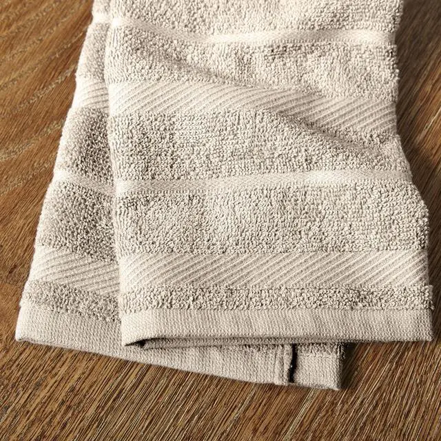 Alt view image 4 of 4 - Albany Kitchen Towel 4-Pack Set, Milkshake Tan/White, 16"x26"