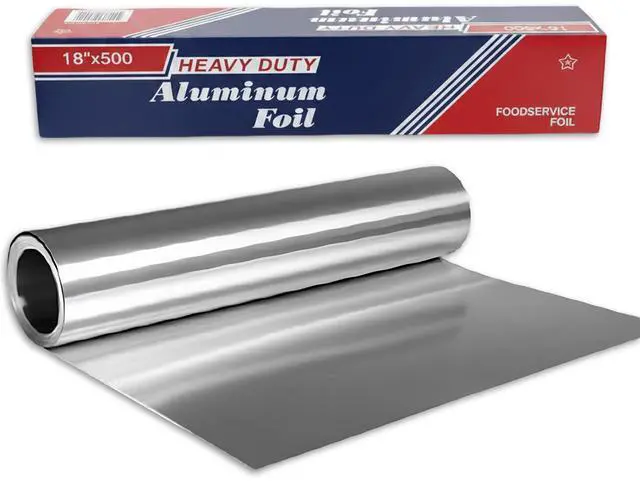 Main image of 18" x 500' Heavy Duty Commercial Grade Food Safe Aluminum Foil Roll - Durable and Tear Resistant for Cooking, Grilling, and Roasting , Catering, and Professional Kitchens