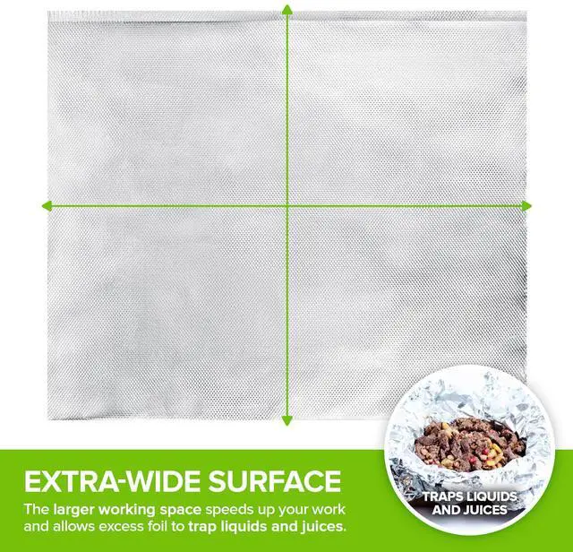 Alt view image 5 of 7 - 200 Count Pre-Cut Deli Aluminum Foil - 9 Pop Up Sheets for Restaurant, Disposable Food Covers for Burrito, Hot Dog or Sandwich, Silver