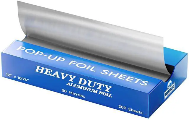 Main image of Precut Pop Up Heavy Duty Foil Sheets - 300 Pcs of Ultra Thick 20 Micron Foil Sheets for Food - (12"x10.75") Premium Cooking Liners for Versatile Use in Cooking & Baking