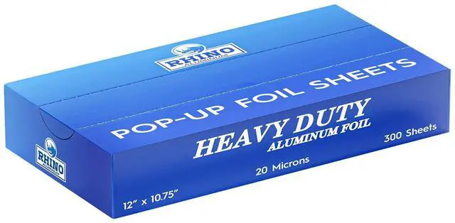 Alt view image 2 of 7 - Precut Pop Up Heavy Duty Foil Sheets - 300 Pcs of Ultra Thick 20 Micron Foil Sheets for Food - (12"x10.75") Premium Cooking Liners for Versatile Use in Cooking & Baking