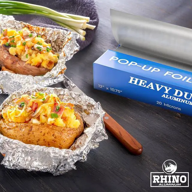 Alt view image 7 of 7 - Precut Pop Up Heavy Duty Foil Sheets - 300 Pcs of Ultra Thick 20 Micron Foil Sheets for Food - (12"x10.75") Premium Cooking Liners for Versatile Use in Cooking & Baking