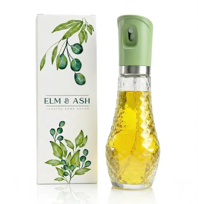Main image of Glass Olive Oil Sprayer for Cooking, 260ml Fine Mist Spray Bottle for Air Fryer, Salad, Vinegar & BBQ