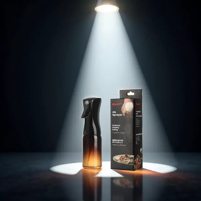 Alt view image 2 of 7 - Dark Glass Oil Sprayer150ml Fine Mist Olive Oil Dispenser for Cooking Air Fryer & BBQ Refillable Dark Glass Bottle for Healthy Cooking & Baking(PS641)