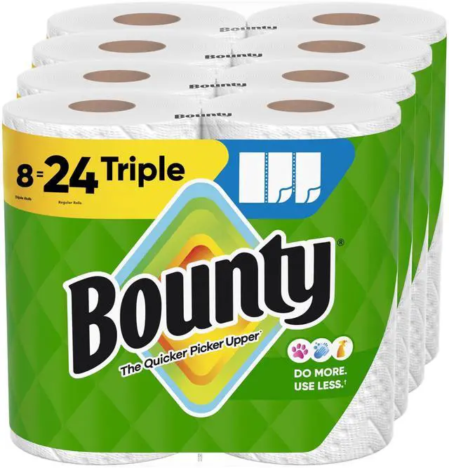 Main image of Select-A-Size Paper Towels, White, 8 Triple Rolls = 24 Regular Roll