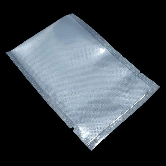Alt view image 3 of 6 - 100 Pieces 2.7x3.9 inch (Usable Size 2.4x3.3 inch) Small Vacuum Sealer Bags for Food Storage Open Top Clear Plastic Flat Pouches Bulk Food Packaging Bags with Tear Notch