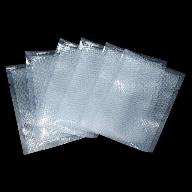 Alt view image 5 of 6 - 100 Pieces 2.7x3.9 inch (Usable Size 2.4x3.3 inch) Small Vacuum Sealer Bags for Food Storage Open Top Clear Plastic Flat Pouches Bulk Food Packaging Bags with Tear Notch