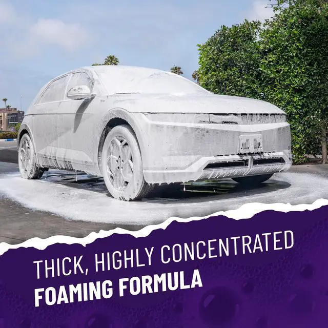 Alt view image 5 of 7 - Extreme Bodywash & Wax Foaming Car Wash Soap - Soap for Foam Cannons, Foam Guns, or Bucket Washes for Cars, Trucks, Motorcycles, RVs, and More, Grape Scent - 16 oz