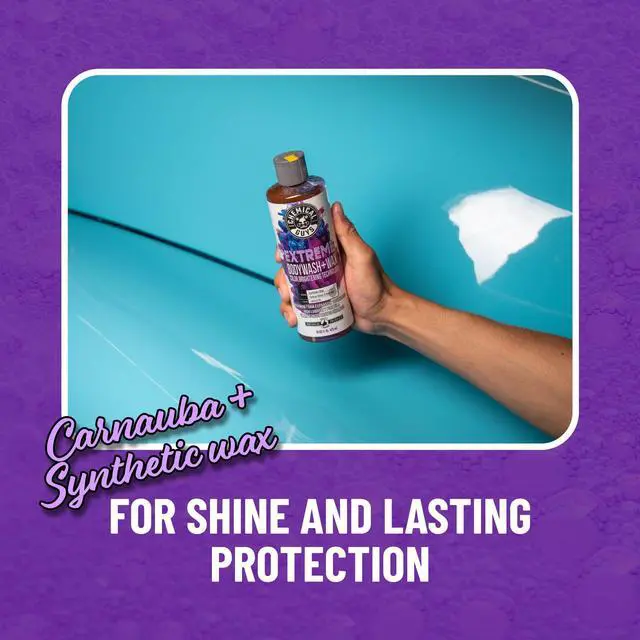 Alt view image 3 of 7 - Extreme Bodywash & Wax Foaming Car Wash Soap - Soap for Foam Cannons, Foam Guns, or Bucket Washes for Cars, Trucks, Motorcycles, RVs, and More, Grape Scent - 16 oz