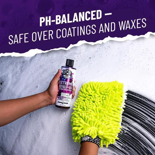 Alt view image 6 of 7 - Extreme Bodywash & Wax Foaming Car Wash Soap - Soap for Foam Cannons, Foam Guns, or Bucket Washes for Cars, Trucks, Motorcycles, RVs, and More, Grape Scent - 16 oz
