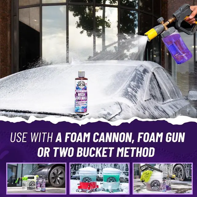 Alt view image 7 of 7 - Extreme Bodywash & Wax Foaming Car Wash Soap - Soap for Foam Cannons, Foam Guns, or Bucket Washes for Cars, Trucks, Motorcycles, RVs, and More, Grape Scent - 16 oz