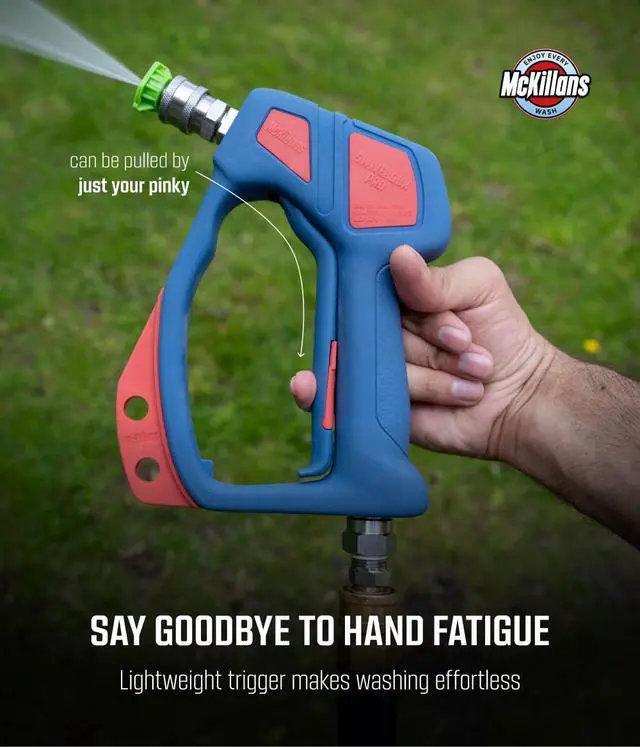 Alt view image 7 of 7 - Swivel Gun Pro - Swivel High Pressure Water Handle with 3/8" Male Plug and 1/4 Quick Connector Coupler - Power Washer Gun Compatible with Foam Cannon - Nozzle Tips Holder