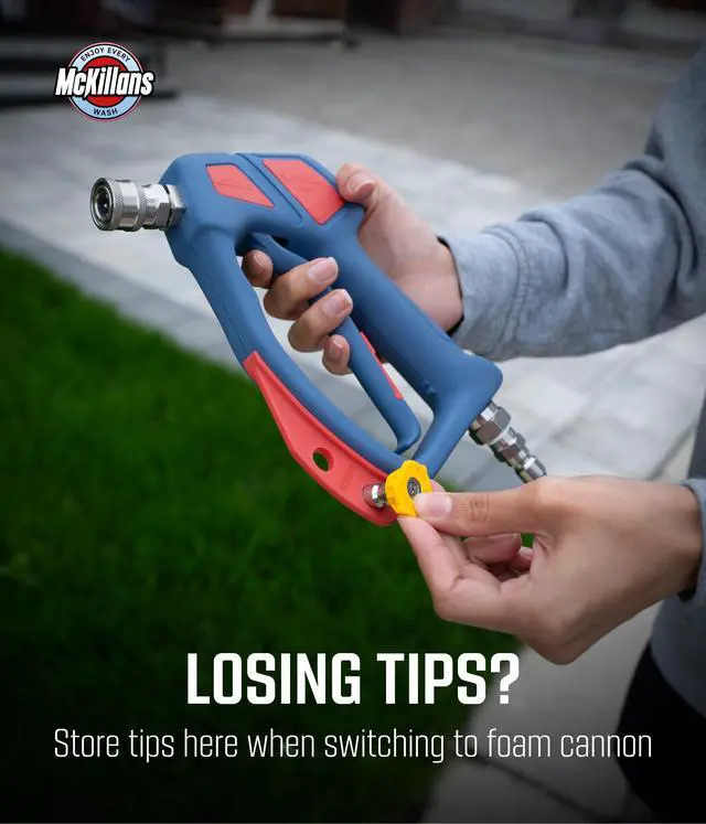 Alt view image 5 of 7 - Swivel Gun Pro - Swivel High Pressure Water Handle with 3/8" Male Plug and 1/4 Quick Connector Coupler - Power Washer Gun Compatible with Foam Cannon - Nozzle Tips Holder