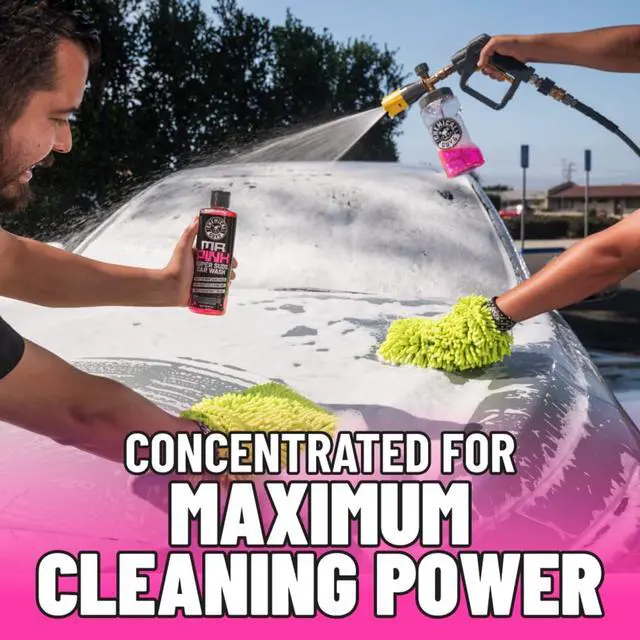 Alt view image 5 of 7 - Mr. Pink Car Wash Soap - 128 oz Super Suds Foaming Car Wash Soap for Cannon, Blaster, or Bucket Washing - pH Balanced, Safe on Wax, Sealant, Ceramic, and Clear Coat Finishes