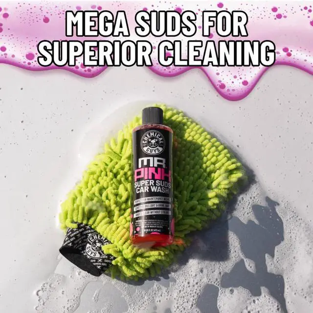 Alt view image 2 of 7 - Mr. Pink Car Wash Soap - 128 oz Super Suds Foaming Car Wash Soap for Cannon, Blaster, or Bucket Washing - pH Balanced, Safe on Wax, Sealant, Ceramic, and Clear Coat Finishes