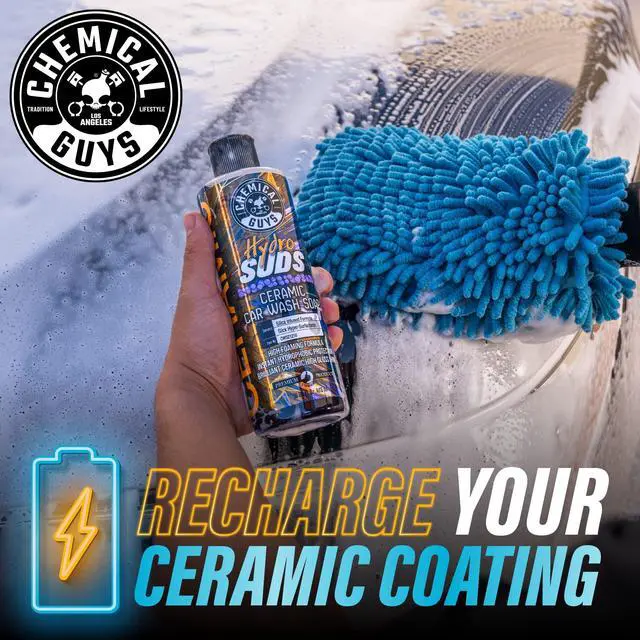 Alt view image 3 of 7 - HydroSuds Ceramic Shine High Foaming Car Wash Soap - Foam Cannon Soap, Works with Foam Guns or Bucket Washes Safe for Cars, Trucks, Motorcycles, RVs, & More, Berry Scent - 64 fl oz