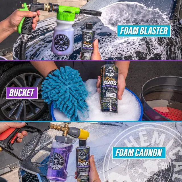 Alt view image 4 of 7 - HydroSuds Ceramic Shine High Foaming Car Wash Soap - Foam Cannon Soap, Works with Foam Guns or Bucket Washes Safe for Cars, Trucks, Motorcycles, RVs, & More, Berry Scent - 64 fl oz