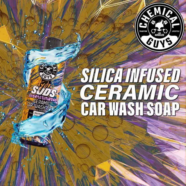 Alt view image 7 of 7 - HydroSuds Ceramic Shine High Foaming Car Wash Soap - Foam Cannon Soap, Works with Foam Guns or Bucket Washes Safe for Cars, Trucks, Motorcycles, RVs, & More, Berry Scent - 64 fl oz