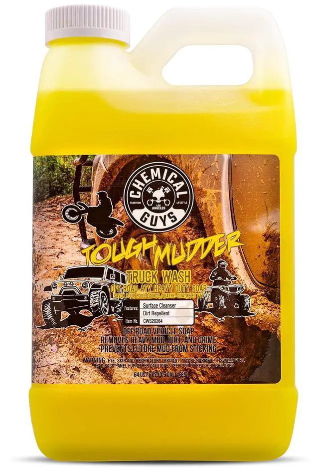 Main image of Tough Mudder Foaming Heavy Duty Car Wash Soap - Soap for Foam Cannons, Foam Guns, or Buckets - Safe for Trucks, ATVs, RVs, and Off-Road Vehicles - 64 oz Lemon Scent