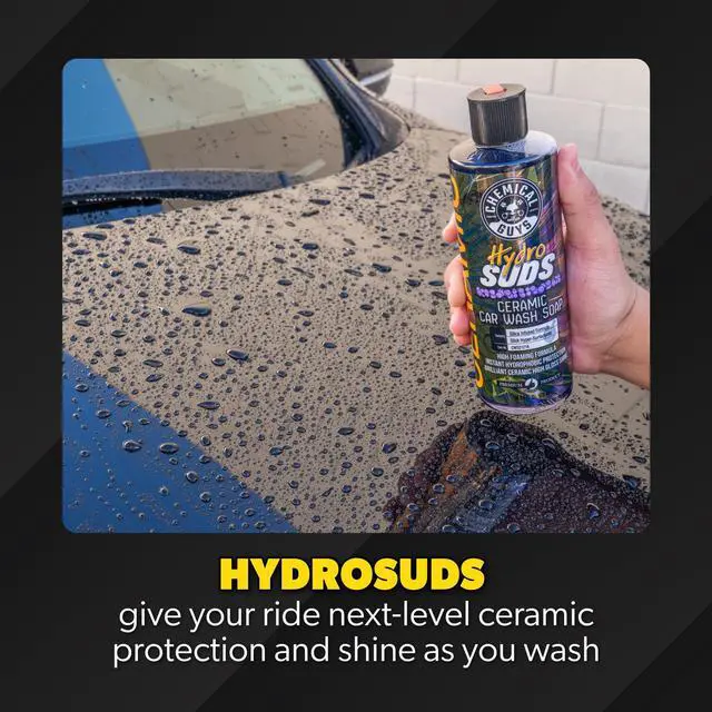 Main image of HydroSuds Ceramic, Shine High Foaming Car Wash Soap - Foam Cannon Soap, Works with Foam Guns or Bucket Washes for Cars, Trucks, Motorcycles, RVs, and More, Berry Scent - 16 oz