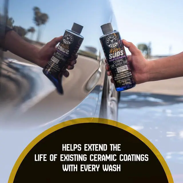 Alt view image 4 of 5 - HydroSuds Ceramic, Shine High Foaming Car Wash Soap - Foam Cannon Soap, Works with Foam Guns or Bucket Washes for Cars, Trucks, Motorcycles, RVs, and More, Berry Scent - 16 oz