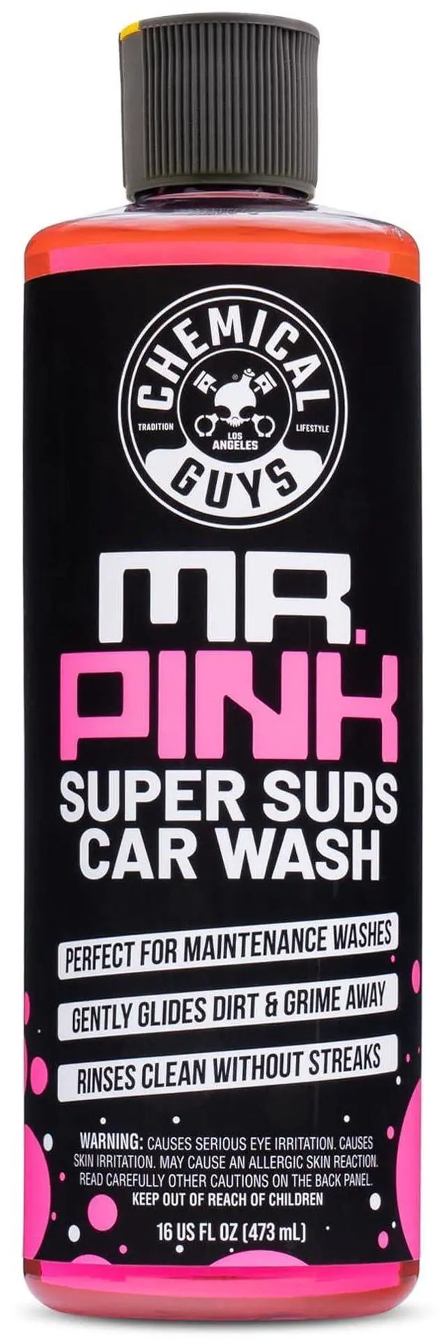 Main image of Mr. Pink Car Wash Soap - 16 oz Super Suds Foaming Car Wash Soap for Cannon, Blaster, or Bucket Washing - pH Balanced, Safe on Wax, Sealant, Ceramic, and Clear Coat Finishes