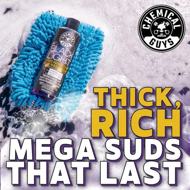 Alt view image 3 of 7 - CWS61916 Black Light Foaming Car Wash Soap(Works with Foam Cannons, Foam Guns or Bucket Washes)Safe for Cars,Trucks,Motorcycles,RVs&More,16 fl oz, Black Cherry Scent(packaging may Vary)