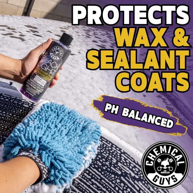 Alt view image 4 of 7 - CWS61916 Black Light Foaming Car Wash Soap(Works with Foam Cannons, Foam Guns or Bucket Washes)Safe for Cars,Trucks,Motorcycles,RVs&More,16 fl oz, Black Cherry Scent(packaging may Vary)