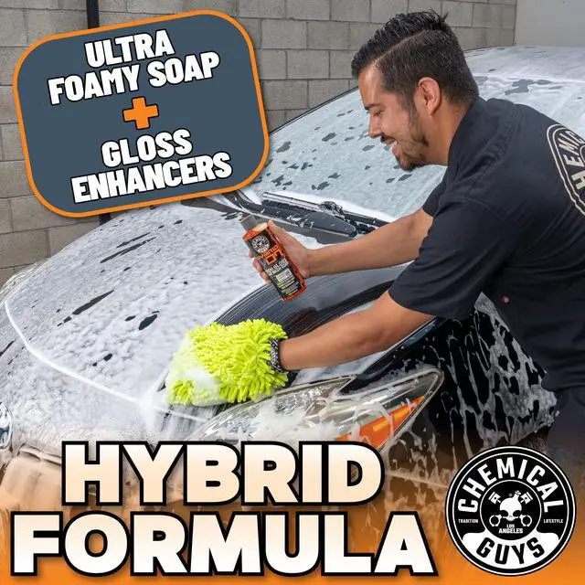 Alt view image 3 of 7 - CWS_808_16 Hybrid Foaming High Gloss Car Wash Soap (Works with Foam Cannons, Foam Guns or Bucket Washes) Safe for Cars, Trucks, Motorcycles, RVs & More, 16 fl oz, Orange Scent
