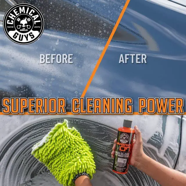 Alt view image 5 of 7 - CWS_808_16 Hybrid Foaming High Gloss Car Wash Soap (Works with Foam Cannons, Foam Guns or Bucket Washes) Safe for Cars, Trucks, Motorcycles, RVs & More, 16 fl oz, Orange Scent