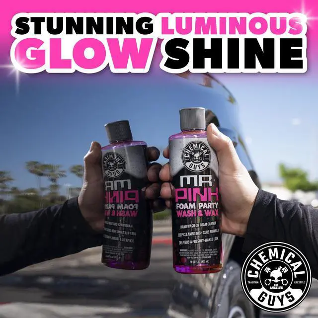 Alt view image 4 of 5 - CWS2211602 Mr. Pink Foam Party Wash & Wax (Works with Foam Cannons, or Bucket Washes) Safe for Cars, Trucks, SUVS, Motorcycles, RVs & More, (2-16 fl oz) Tangerine Scent