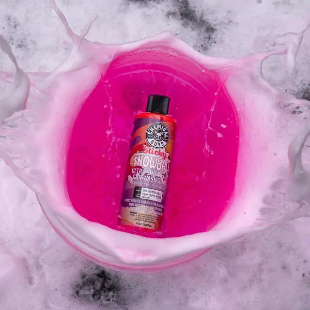 Alt view image 3 of 7 - CWS21516 Sticky Snowball Ultra Snow Foam Car Wash Soap (Works with Foam Cannons or Bucket Washes) Safe for Cars, Trucks, Motorcycles, RVs & More 16 fl oz, Cherry Scent