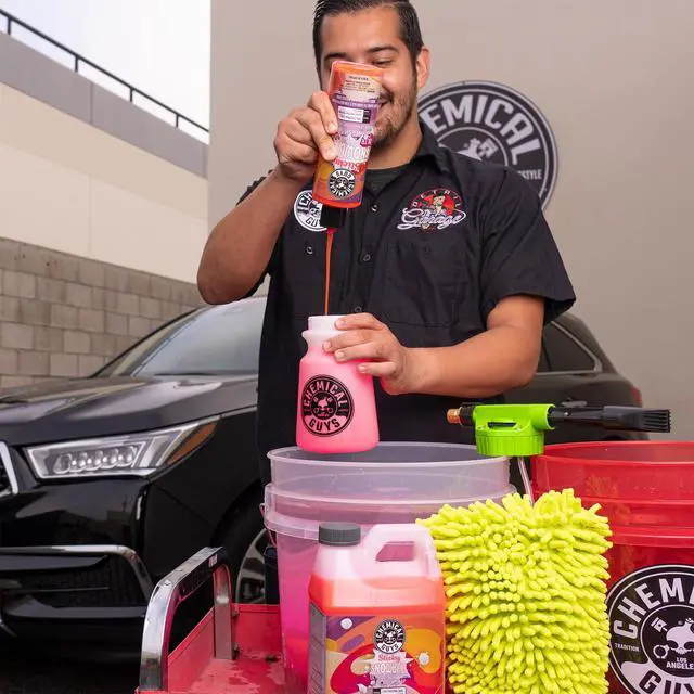 Alt view image 6 of 7 - CWS21516 Sticky Snowball Ultra Snow Foam Car Wash Soap (Works with Foam Cannons or Bucket Washes) Safe for Cars, Trucks, Motorcycles, RVs & More 16 fl oz, Cherry Scent