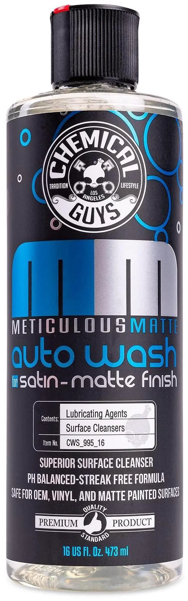 Main image of Car Wash Soap Meticulous Matte High Foaming Car Foam Soap for Foam Cannons, Guns and Buckets Safe for Satin and Matte Paint Finishes, Scratch Free Cleaning, 16 oz Bubble Gum Scent