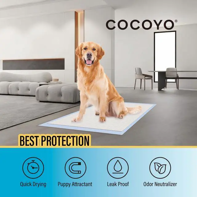 Alt view image 3 of 7 - Best Value 22"x22" Dog Training Pads 50 Count | Dog Pee Pads | Super Absorbent Puppy Pads,White