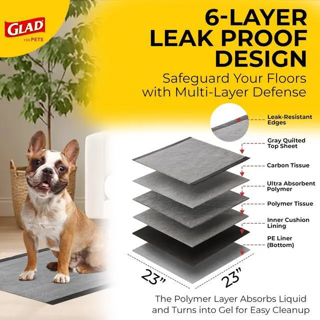 Alt view image 3 of 7 - for Pets Activated Carbon Disposable Dog Training Pads, 50 Count