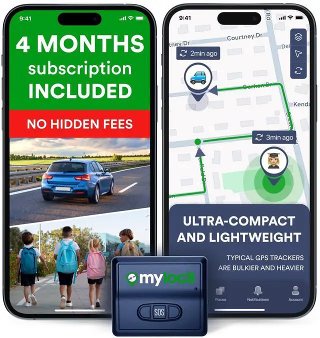 Main image of GPS Tracker for Vehicles with Magnet 4G LTE Real-Time Location Device with App, Long Life Battery Anti-Theft GPS Tracker for Car, Motorcycle, Scooter, Bike - (4-Mo Subscription Included)