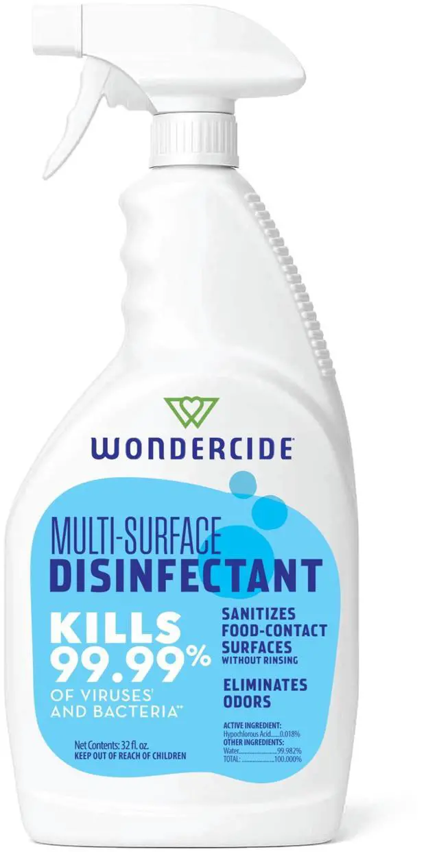 Main image of Multi-Surface Disinfectant Spray - Kills 99.99% Viruses & Bacteria - Fragrance Free Cleaner with Hypochlorous Acid for Home, Kitchen, Pet Areas - 32 fl oz