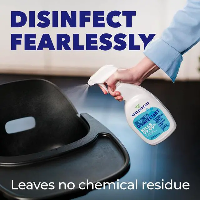 Alt view image 6 of 7 - Multi-Surface Disinfectant Spray - Kills 99.99% Viruses & Bacteria - Fragrance Free Cleaner with Hypochlorous Acid for Home, Kitchen, Pet Areas - 32 fl oz