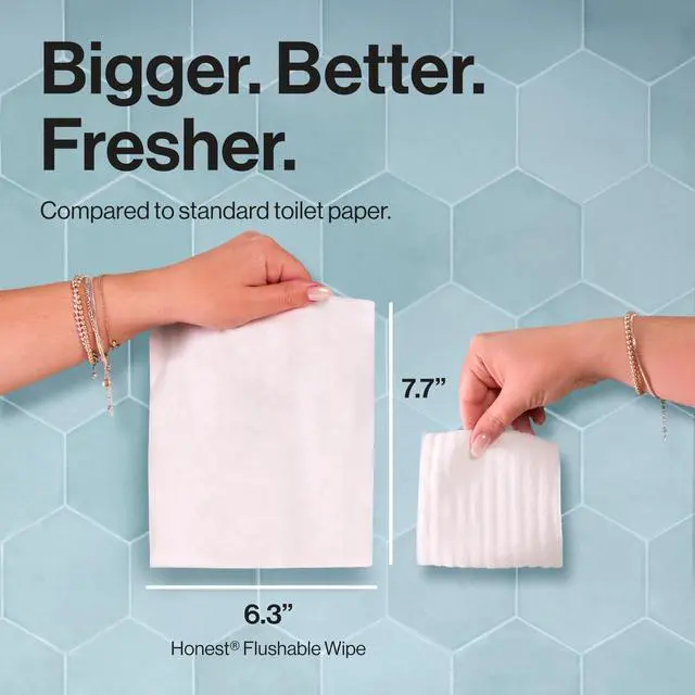 Alt view image 7 of 7 - Flushable Wipes for Sensitive Skin, Hypoallergenic, Fragrance-Free, Gilded Wings Design, 126 Count